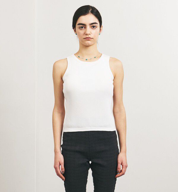 UNITED ARROWS「＜TO UNITED ARROWS＞C/PLA リブ タンク ブラトップ」|スポーツ|