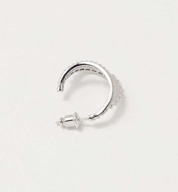 UNITED ARROWS「パヴェ ダブルフープ ピアス」|ピアス|