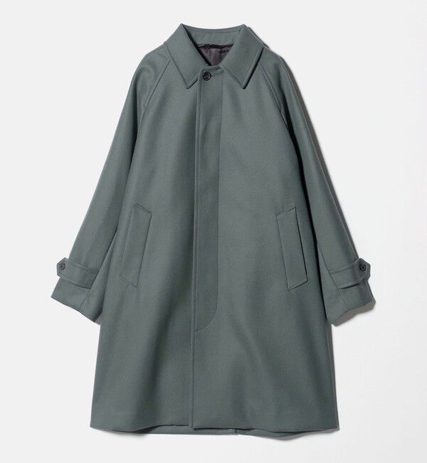 UNITED ARROWS「ウーステッドメルトン バルマカーンコート」|ステンカラーコート|