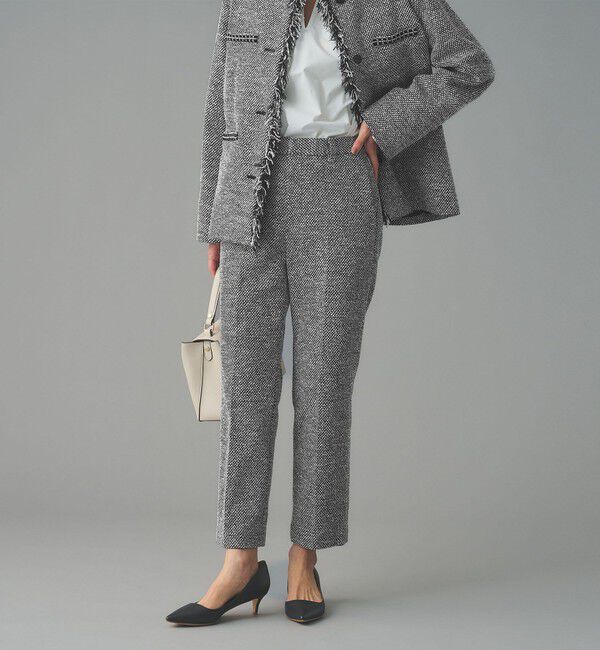 UNITED ARROWS「2トーン ツイードライク パンツ」|スラックス|