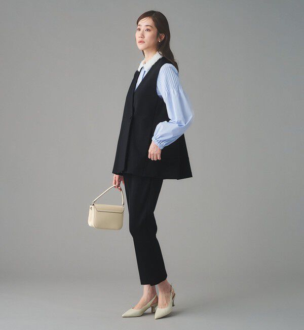 UNITED ARROWS「SPONGY バックフレア ベスト」|ベスト・ジレ|NAVY