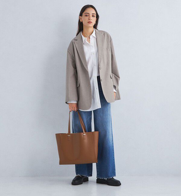 UNITED ARROWS green label relaxing「【WEB限定】ワンポイント シンプル トートバッグ（ソフトPCバッグ付） / A4 / 通勤」|トートバッグ|