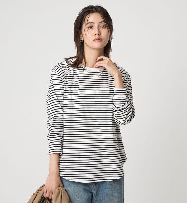 UNITED ARROWS green label relaxing「ラウンドヘム スムース ロングスリーブ プルオーバー」|Tシャツ・カットソー|