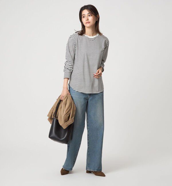 UNITED ARROWS green label relaxing「ラウンドヘム スムース ロングスリーブ プルオーバー」|Tシャツ・カットソー|