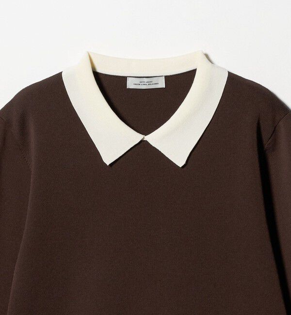 UNITED ARROWS green label relaxing「襟付き ロングスリーブ プルオーバー ニット ウォッシャブル」|ニット・セーター|