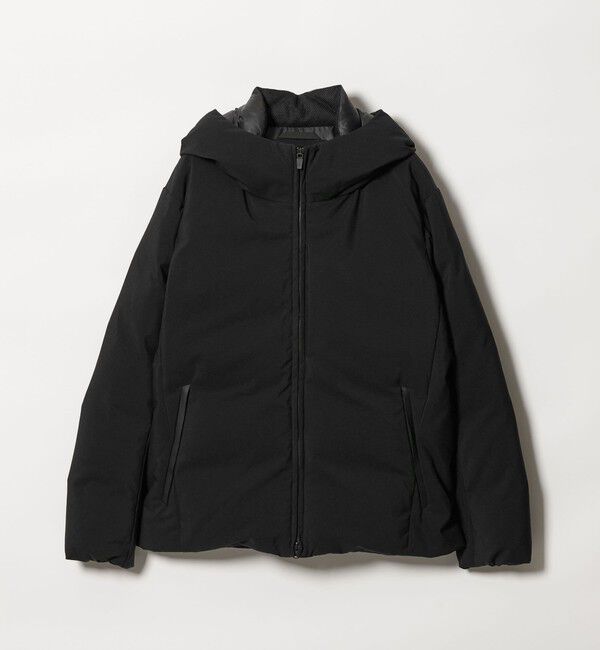 BEAUTY&YOUTH UNITED ARROWS「小松マテーレ シャンブレー フード ダウンジャケット 700FP 撥水機能」|ダウン|BLACK
