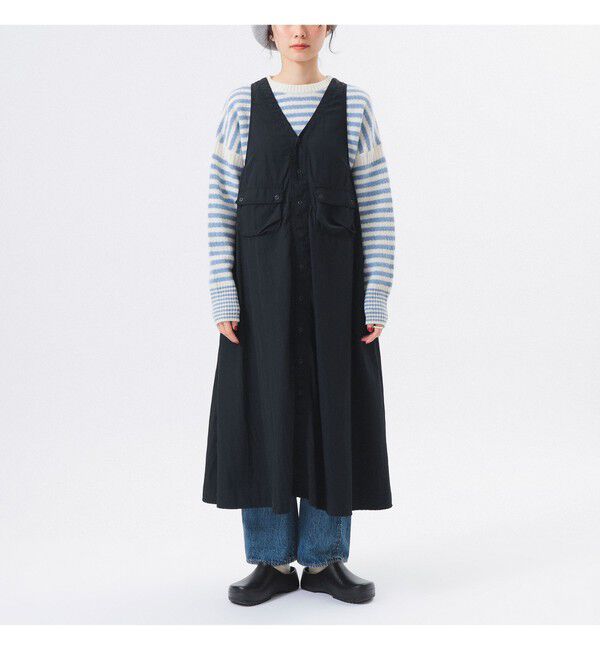 BEAMSBOY「ナイロン タッサー C-1 ノースリーブ ワンピース」|ワンピース|