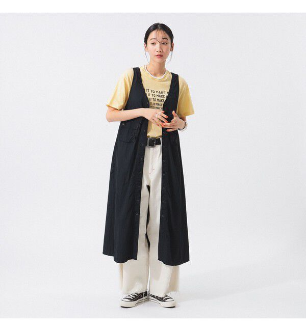 BEAMSBOY「ナイロン タッサー C-1 ノースリーブ ワンピース」|ワンピース|