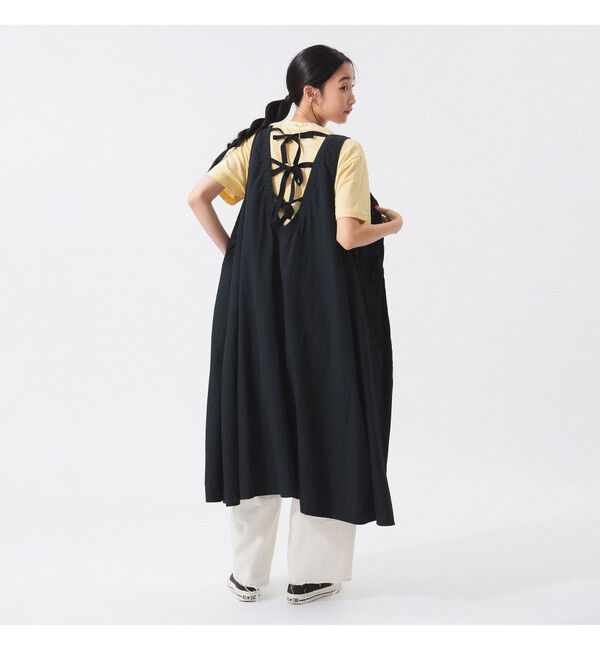 BEAMSBOY「ナイロン タッサー C-1 ノースリーブ ワンピース」|ワンピース|