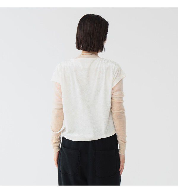 BEAMSBOY「maturely / ベロア ジッパー トップ」|Tシャツ・カットソー|