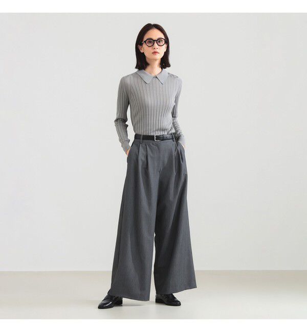 Demi-Luxe BEAMS 「【別注】SLOANE / シルク 襟付き プルオーバー」|ニット・セーター|