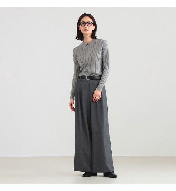 Demi-Luxe BEAMS 「【別注】SLOANE / シルク 襟付き プルオーバー」|ニット・セーター|