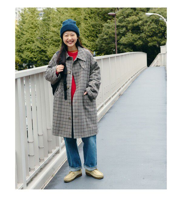 BEAMSBOY「ガンクラブ チェック コート」|ダッフルコート|