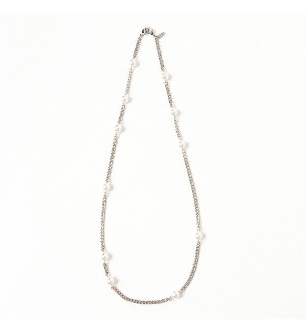 Ray BEAMS 「guriguri / パール ミックス 3連 ネックレス」|ネックレス|