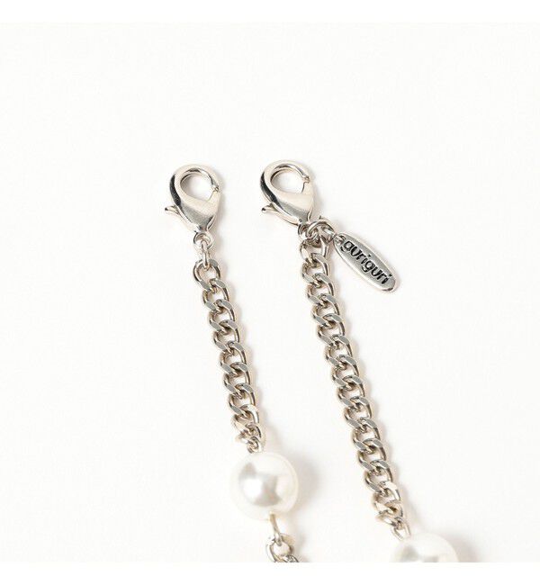 Ray BEAMS 「guriguri / パール ミックス 3連 ネックレス」|ネックレス|