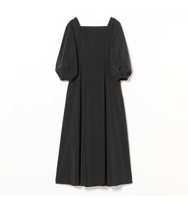Demi-Luxe BEAMS 「スクエアネック タフタ ワンピース」|ワンピース|