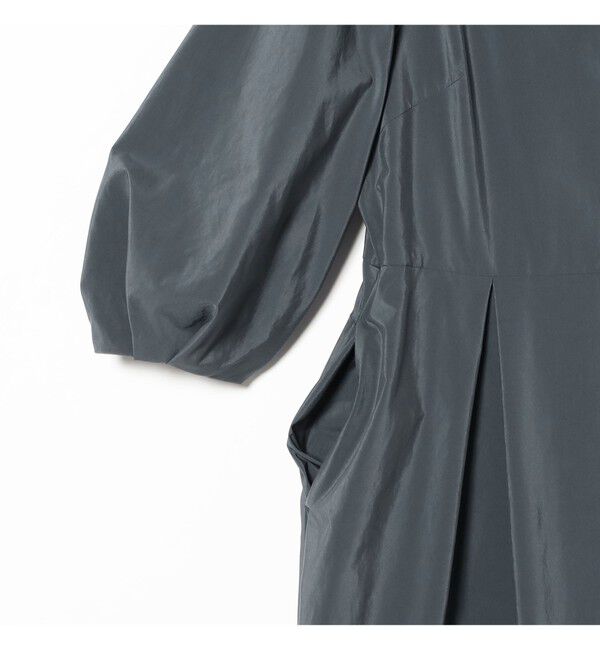 Demi-Luxe BEAMS 「スクエアネック タフタ ワンピース」|ワンピース|