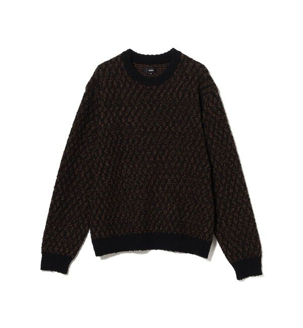 BEAMS「5ゲージ ツイーディー クルーネック ニット」|ニット・セーター|