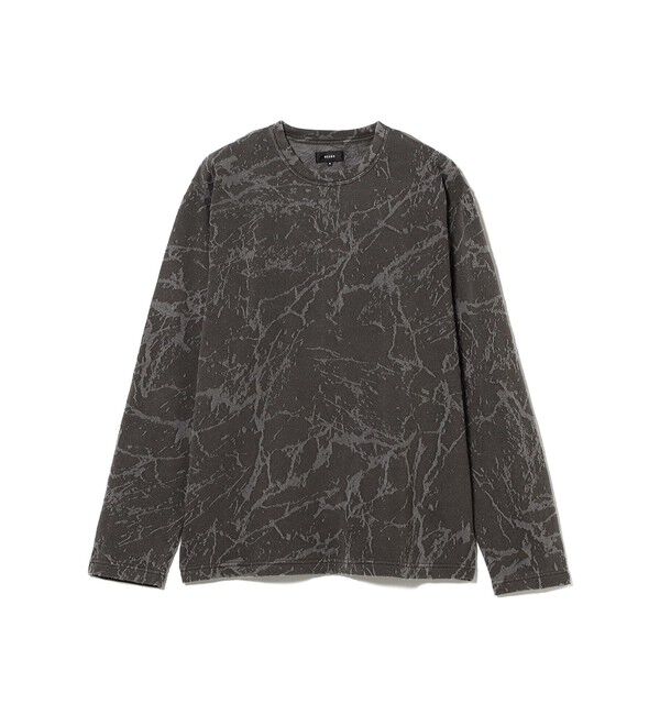 BEAMS「スプラッシュ ジャカード ロングスリーブ Tシャツ」|Tシャツ・カットソー|