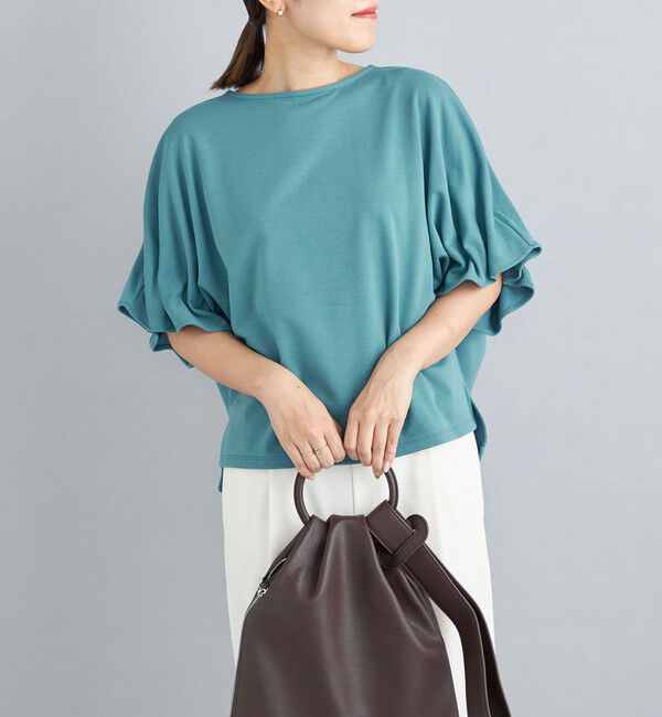 SHIPS for women「ゴムスリーブポンチプルオーバー」|Tシャツ・カットソー|