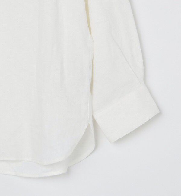 SHIPS「SHIPS: リネン キャンバス リラックスフィット バンドカラーシャツ」|シャツ・ブラウス|