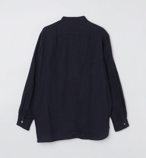 SHIPS「SHIPS: リネン キャンバス リラックスフィット バンドカラーシャツ」|シャツ・ブラウス|