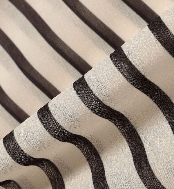 SHIPS any「SHIPS any:〈洗濯機可能〉シアー ボーダー タートルネック プルオーバー」|Tシャツ・カットソー|