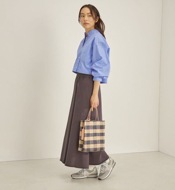 SHIPS for women「ELESAC:PAPIRO S CHECK◇」|トートバッグ|