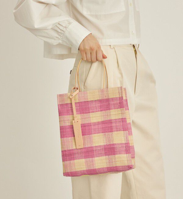 SHIPS for women「ELESAC:PAPIRO S CHECK◇」|トートバッグ|パープル