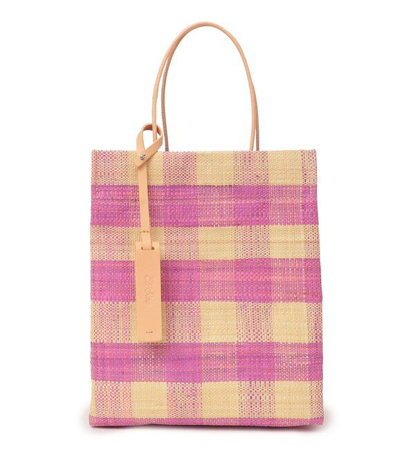 SHIPS for women「ELESAC:PAPIRO S CHECK◇」|トートバッグ|