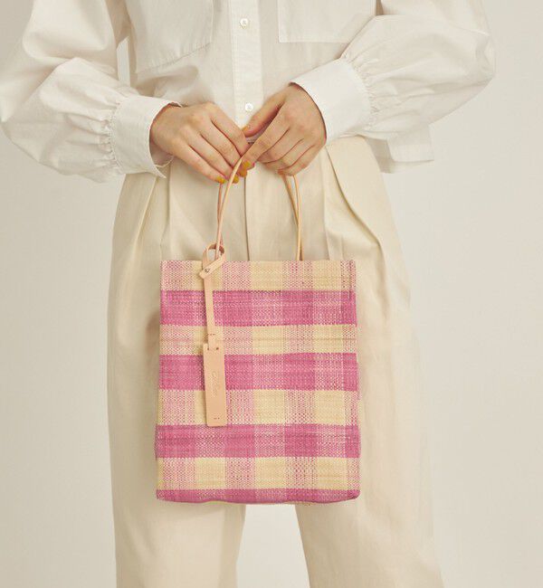 SHIPS for women「ELESAC:PAPIRO S CHECK◇」|トートバッグ|