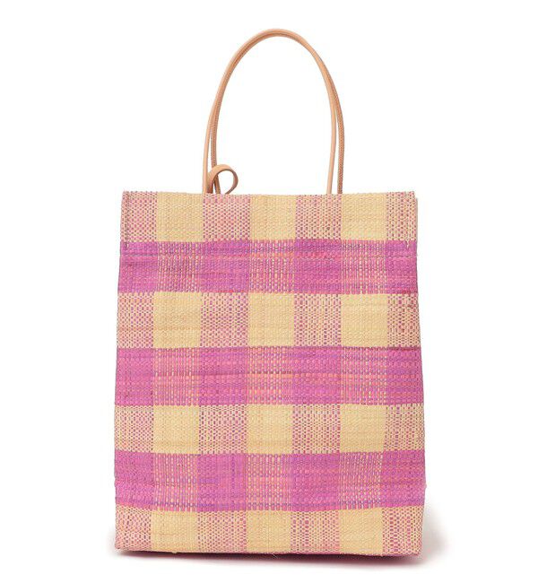 SHIPS for women「ELESAC:PAPIRO S CHECK◇」|トートバッグ|