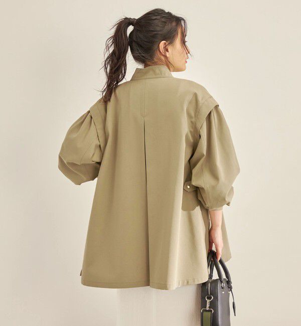 SHIPS for women「強撚 ギャバ スタンドカラー ハーフ コート ◇」|その他|