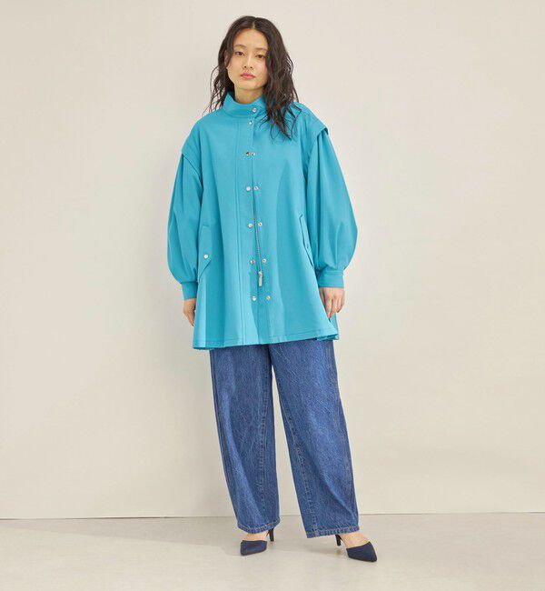 SHIPS for women「強撚 ギャバ スタンドカラー ハーフ コート ◇」|その他|