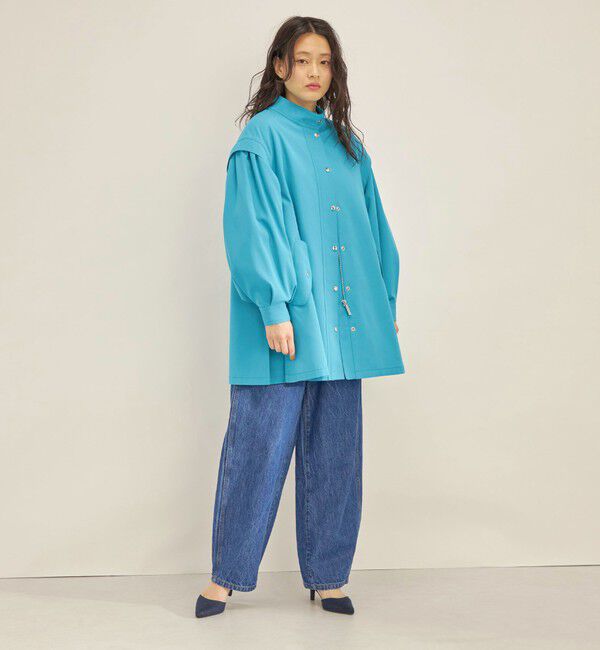 SHIPS for women「強撚 ギャバ スタンドカラー ハーフ コート ◇」|その他|