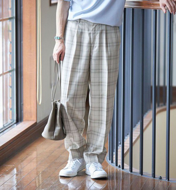 SHIPS「SHIPS: Reflax(R) ドライタッチ イージースラックス」|スラックス|ベージュ系