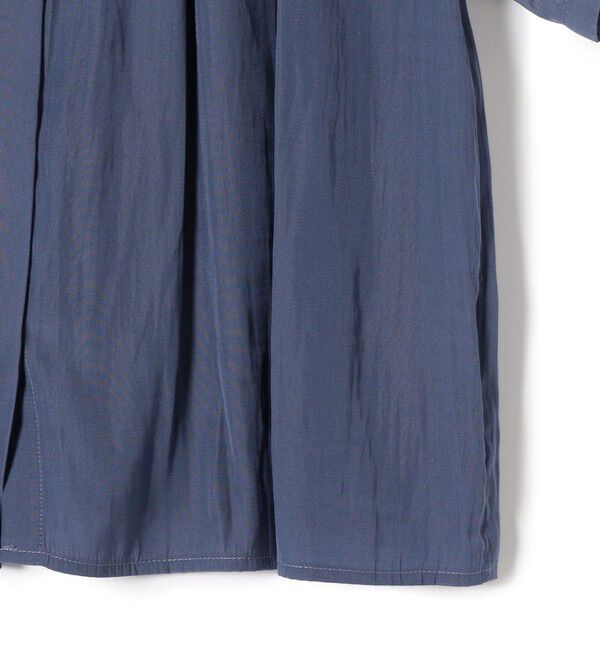 SHIPS Colors 「SHIPS Colors:〈洗濯機可能〉サテン ギャザー 5分袖 シャツ◇」|シャツ・ブラウス|