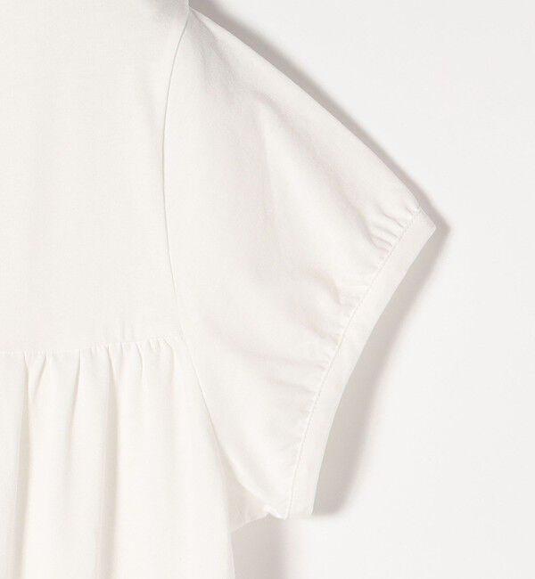 SHIPS any「SHIPS any:〈洗濯機可能〉ティアード レース チュニック Tシャツ」|Tシャツ・カットソー|