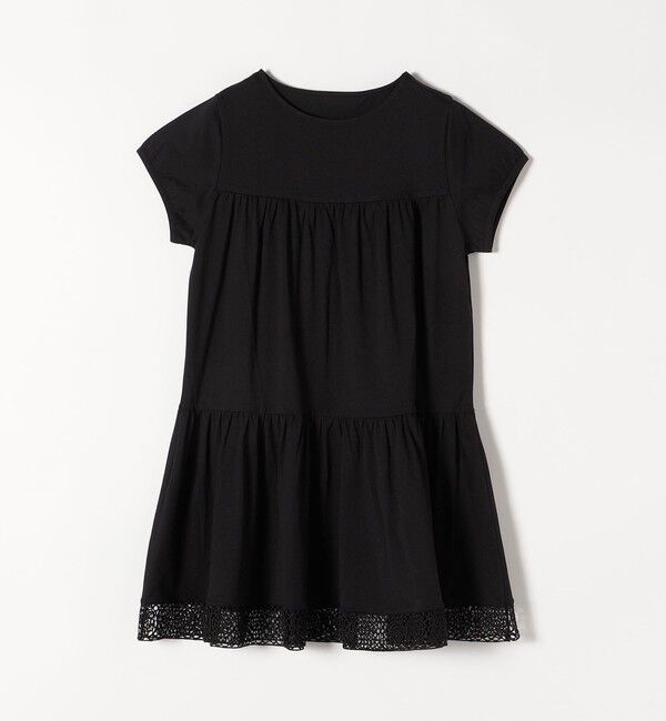 SHIPS any「SHIPS any:〈洗濯機可能〉ティアード レース チュニック Tシャツ」|Tシャツ・カットソー|