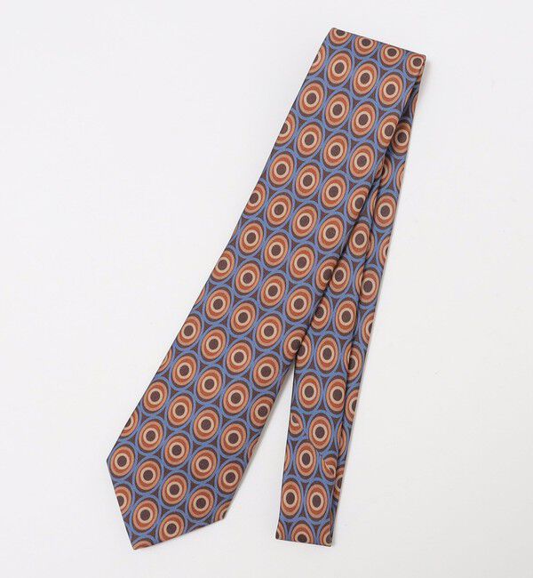 SHIPS「Errico Formicola: プリント サークル コモン ネクタイ」|ネクタイ・蝶ネクタイ|ブルー系