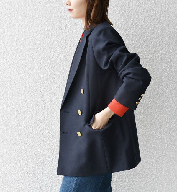 SHIPS any「SHIPS any:〈洗濯機可能〉アイビー ブレザー ダブル ジャケット」|テーラードジャケット|