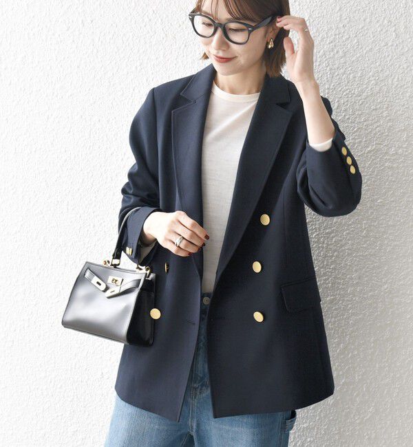 SHIPS any「SHIPS any:〈洗濯機可能〉アイビー ブレザー ダブル ジャケット」|テーラードジャケット|