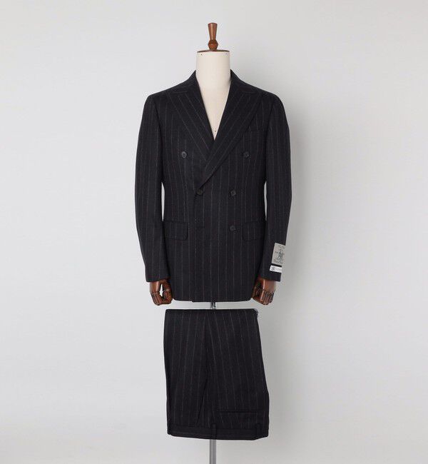 SHIPS「SHIPS: ラグジュアリー フォックスブラザーズ チョークストライプ ダブル スーツ 」|スーツ|ネイビー