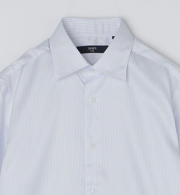 SHIPS Colors 「SHIPS Colors: ストライプ ワイドカラー ドレスシャツ」|シャツ・ブラウス|
