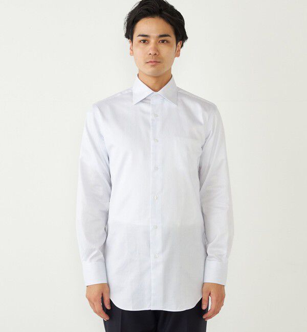 SHIPS Colors 「SHIPS Colors: ストライプ ワイドカラー ドレスシャツ」|シャツ・ブラウス|