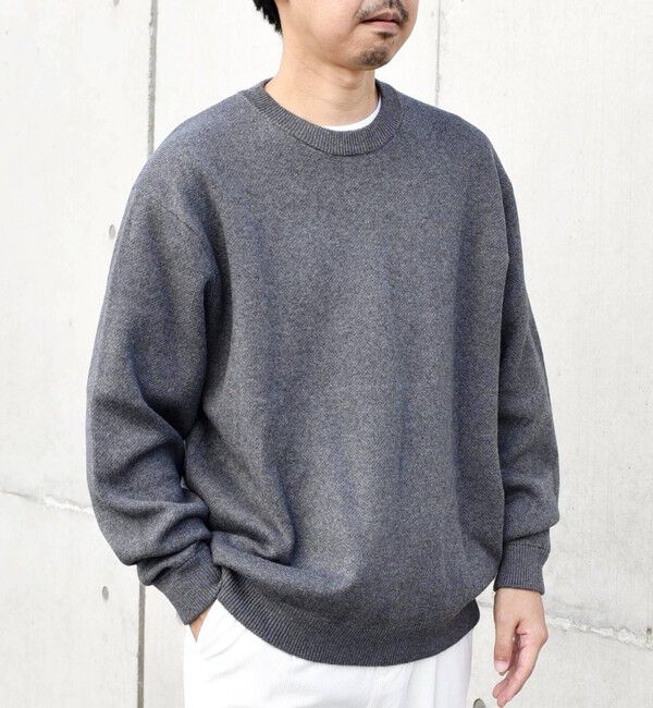 SHIPS any「SHIPS any: 〈手洗い可能〉コットン カシミヤ スウェットライク クルーネック ニット◇」|ニット・セーター|