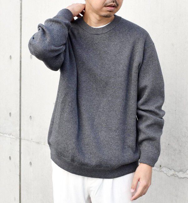 SHIPS any「SHIPS any: 〈手洗い可能〉コットン カシミヤ スウェットライク クルーネック ニット◇」|ニット・セーター|