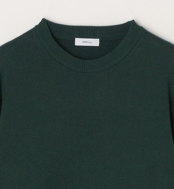 SHIPS any「SHIPS any: 〈手洗い可能〉コットン カシミヤ スウェットライク クルーネック ニット◇」|ニット・セーター|