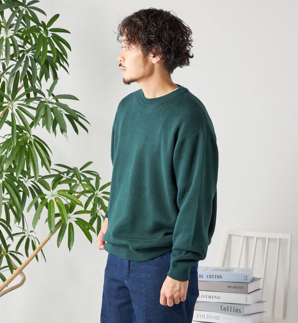 SHIPS any「SHIPS any: 〈手洗い可能〉コットン カシミヤ スウェットライク クルーネック ニット◇」|ニット・セーター|