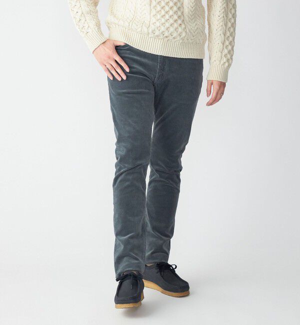 SHIPS「SHIPS: KAKEGAWA コーデュロイ 5ポケット スリム パンツ」|チノ|